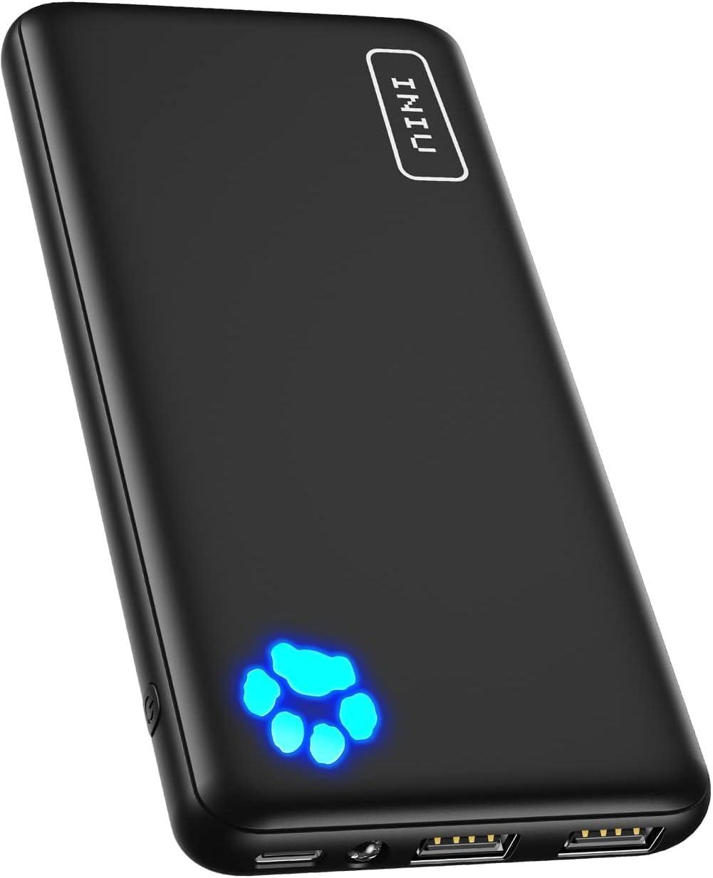 INIU Slimmest 10000mAh Power Bank: Fast Charging on-the-Go